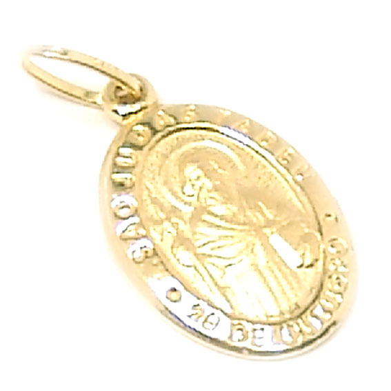 Medalha de So Judas Tadeu em ouro 18k - 2MEO0267