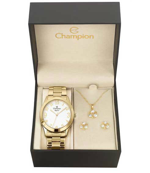 Relogio Champion Feminino - CN26564W- Conjunto Relogio Champion Feminino - CN26564W- Conjunto
