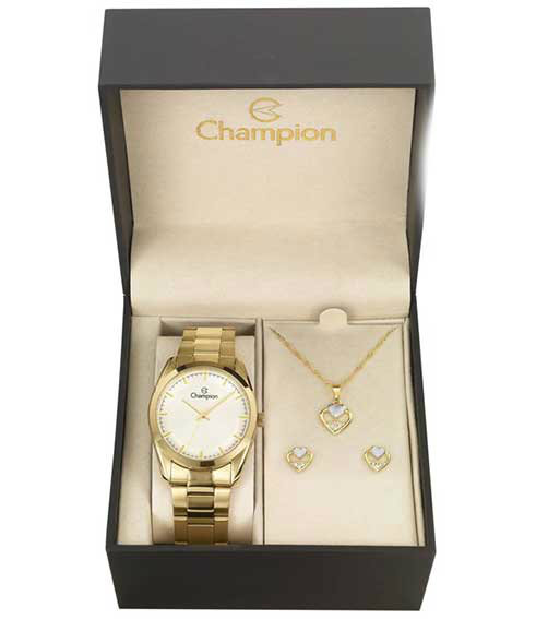 Relogio Champion Feminino - CN29525W- Conjunto Relogio Champion Feminino - CN29525W- Conjunto