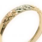 Anel em ouro 3 cores 18k - Jateado r�stico