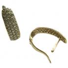 Brinco em ouro 18k com zirc�nia