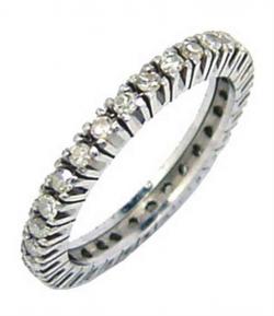 Aliança de brilhantes em ouro branco 18k - 2MAB0045 Aliança de brilhantes em ouro branco 18k - 2MAB0045