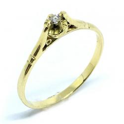 Solitário em ouro amarelo 18k - 2ANB0386 Solitário em ouro amarelo 18k - 2ANB0386