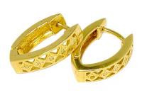 Brinco em ouro amarelo 18k feminino com brilhantes Brinco em ouro amarelo 18k feminino com brilhantes