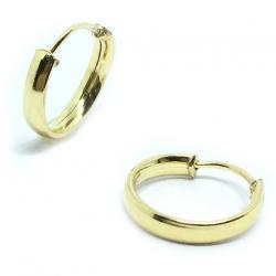 Mini argola africana em ouro amarelo 18k Mini argola africana em ouro amarelo 18k