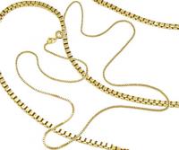 Corrente em ouro amarelo 18k - Veneziana - Feminina - 40 cm - 2CLO0020 Corrente em ouro amarelo 18k - Veneziana - Feminina - 40 cm - 2CLO0020