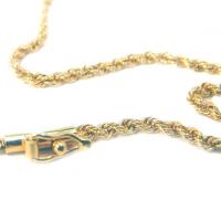 Corrente em ouro 18k - Tipo Corda Maciça - Feminina - 40 cm Corrente em ouro 18k - Tipo Corda Maciça - Feminina - 40 cm
