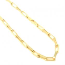 Cordo de ouro 18k - Elos retangular - Masculino - 60 cm - 2CLO0500