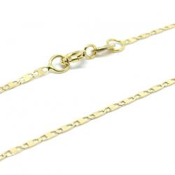 Corrente de ouro 18k Cadeado achatado 45 cm - 2CLO0574 Corrente de ouro 18k Cadeado achatado 45 cm - 2CLO0574