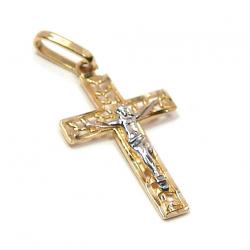 Crucifixo em ouro 18k - Filigrana c/ imagem Crucifixo em ouro 18k - Filigrana c/ imagem