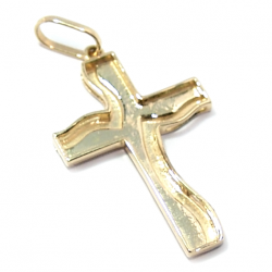 Crucifixo em ouro amarelo 18k - 2CZO0275