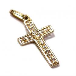 Crucifixo em ouro 18k  - Filigrana c/ imagem - 2CZO0281
