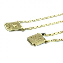Escapulário em ouro amarelo 18k - 2GRO0188 Escapulário em ouro amarelo 18k - 2GRO0188
