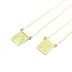 Escapulário em ouro amarelo 18k - 2GRO0190 Escapulário em ouro amarelo 18k - 2GRO0190