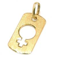 Medalha em ouro amarelo 18k - Simbolo Feminino Medalha em ouro amarelo 18k - Simbolo Feminino