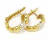 Brinco em ouro amarelo 18k feminino com brilhantes Brinco em ouro amarelo 18k feminino com brilhantes
