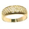 Anel de diamantes em ouro amarelo 18k Anel de diamantes em ouro amarelo 18k