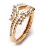 Anel em ouro 18k com brilhantes - 2ANB0377 Anel em ouro 18k com brilhantes - 2ANB0377
