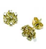 Brinco em ouro amarelo 18k com brilhantes - 2BRB0077 (Produto Esgotado) Brinco em ouro amarelo 18k com brilhantes - 2BRB0077 (Produto Esgotado)