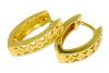 Brinco em ouro amarelo 18k feminino com brilhantes Brinco em ouro amarelo 18k feminino com brilhantes