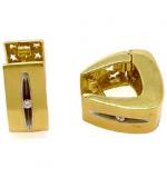 Brinco em ouro 18k com brilhante feminino Brinco em ouro 18k com brilhante feminino