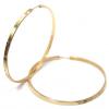 Argola africana em ouro 18k feminina - dupla face Argola africana em ouro 18k feminina - dupla face