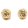 Brinco em ouro 18k feminino - Meia Bola Filigrana Brinco em ouro 18k feminino - Meia Bola Filigrana