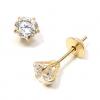 Brinco em ouro 18k feminino com zirconia - 2BRZ0081 Brinco em ouro 18k feminino com zirconia - 2BRZ0081