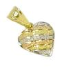 Coração em ouro amarelo, branco e vermelho 18k - 2CRO0038 (Produto Esgotado) Coração em ouro amarelo, branco e vermelho 18k - 2CRO0038 (Produto Esgotado)