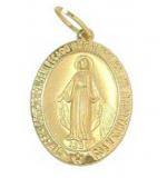 Medalha de Nossa Senhora das Graças em ouro 18k - 2MEO0010 Medalha de Nossa Senhora das Graças em ouro 18k - 2MEO0010