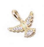 Pingente em ouro 18k com zirconia - Pomba Pingente em ouro 18k com zirconia - Pomba