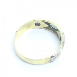 Anel formatura em ouro 18k Zircnia e P. Sinttica - 2APS0006