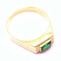 Anel em ouro 18k com pedra sintetica - 2APS0101