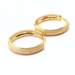 Argola africana de ouro amarelo 18k - 2BRO0077