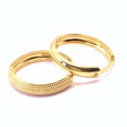 Argola africana de ouro amarelo 18k - 2BRO0077