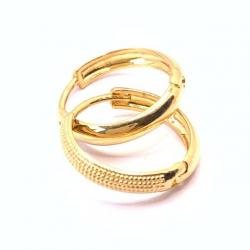 Argola africana de ouro amarelo 18k - 2BRO0077