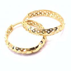 Argola africana de ouro amarelo 18k - 2BRO0078