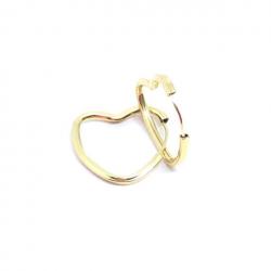 Argola africanas em ouro amarelo 18k - Corao - 2BRO0124