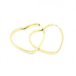 Argola africana em ouro amarelo 18k - corao - 2BRO0133