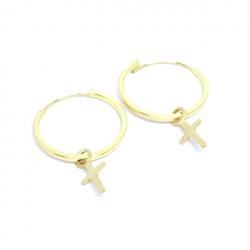 Argola africana de ouro amarelo 18k - 2BRO0145