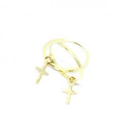 Argola africana de ouro amarelo 18k - 2BRO0145