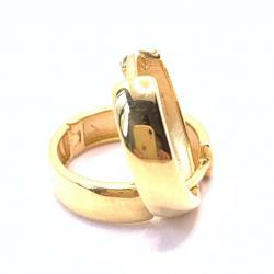 Argola africana de ouro amarelo 18k - 2BRO0149