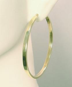 Argola africana em ouro amarelo 18k - 2BRO0196