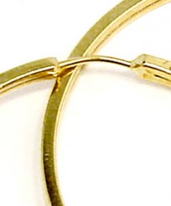 Argola africana em ouro amarelo 18k - 2BRO0196