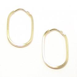 Africana em ouro 18k - Elipse fina - 2BRO1004