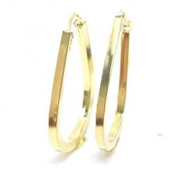 Brinco em ouro amarelo 18k feminina - Africana - 2BRO1092