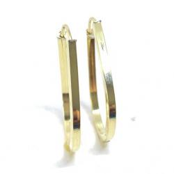 Brinco em ouro amarelo 18k feminina - Africana - 2BRO1092