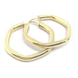 Brinco em ouro amarelo 18k feminina - Africana - 2BRO1094