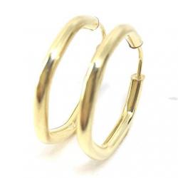 Brinco em ouro amarelo 18k feminina - Africana - 2BRO1094