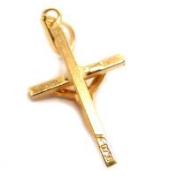 Crucifixo em ouro 18k  - Com imagem